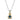 14K Gold and Sterling Silver, London Blue Topaz and Diamond Pendant
