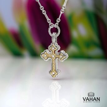 Devoted by design This Easter, make a timeless, elegant statement in VAHAN Jewelrys signature cross