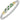 Diamond and Chrome Diopside Bangle | 23498DCD04