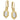 Pavé Diamond Drops in 14K Gold | 43175GD