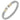 14K Gold and Sterling Silver Diamond Stackable Cuff Bracelet