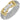 14K Gold and Sterling Silver, Diamond Stackable Bracelet | 22MM
