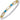 Diamond, Mother of Pearl, and Blue Topaz Bangle | 23870DMOP/BT03