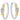 14K Gold and Sterling Silver, Diamond Hoop Earrings | 43168D