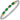 14K Gold and Sterling Silver, Green Onyx and Diamond Stackable Bracelet | 4MM