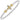 14K Gold and Sterling Silver, Cross of Faith Diamond Bangle