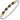 14K Gold and Sterling Silver, Black Onyx and Diamond Stackable Bracelet | 23731DBO03