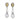 Pearl Drop Earrings in 14K Gold and Sterling Silver