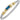 14K Gold and Sterling Silver, London Blue Topaz and Diamond Stackable Bracelet | 4MM