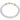 14K Gold and Sterling Silver Diamond Knot Stackable Bracelet
