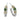 14K Gold and Sterling Silver, Chrome Diopside and Diamond Hoop Earrings