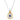 14K Gold and Sterling Silver, Blue Sapphire and Diamond Pendant Necklace