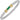 Green Onyx Baguette and Diamond Bangle | 24049DGO04