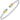 Diamond and Blue Topaz Bullet Tip Cuff | 23803DBT04