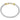 14K Gold and Sterling Silver, Diamond Stackable Bracelet