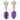 14K Gold, Amethyst and Diamond Drop Earrings | 43161GDAMY