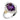 14K Gold and Sterling Silver, Amethyst and Diamond Ring