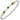14K Gold and Sterling Silver, Chrome Diopside and Diamond Stackable Bracelet | 4MM
