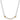 14K Gold and Sterling Silver, Multi-Pavé Diamond Bar Necklace