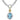 Duchess Diamond and Sky Blue Topaz Pendant | 70947DSBT