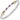 14K Gold and Sterling Silver, Ruby and Diamond Stackable Bracelet | 4MM