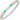 14K Gold and Sterling Silver, Mother of Pearl, Turquiose and Diamond Stackable Bracelet