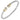 14K Gold and Sterling Silver, Diamond Stackable Cuff Bracelet