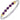 14K Gold and Sterling Silver, Amethyst and Diamond Stackable Bracelet | 4MM