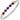 14K Gold and Sterling Silver, Amethyst and Diamond Stackable Bracelet | 23692DAMY04