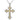 14K Gold and Sterling Silver, Diamond Cross Pendant