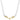 14K Gold and Sterling Silver, Equine Horsebit Diamond Necklace