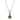 14K Gold and Sterling Silver, Chrome Diopside and Diamond Pendant