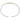 14K Gold and Sterling Silver, Diamond Stackable Bracelet