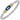 14K Gold and Sterling Silver London Blue Topaz and Diamond Stackable Bracelet