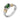 Diamond and Chrome Diopside Ring | 12926DCD