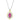 14K Gold and Sterling Silver, Pink Topaz and Diamond Pendant Necklace | 70955DPZ/18