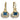 14K Gold and Sterling Silver, London Blue Topaz and Diamond Drop Earrings | 43129DLBT