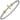 14K Gold and Sterling Silver, Diamond Cross Stackable Bracelet