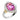14K Gold and Sterling Silver, Pink Topaz and Diamond Ring