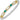 14K Gold and Sterling Silver, Mother of Pearl, Green Onyx and Diamond Stackable Bracelet | 4MM