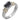 14K Gold and Sterling Silver, Black Onyx and Diamond Ring