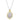 14K Gold and Sterling Silver, Mother of Pearl and Diamond Pendant Necklace