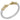 Equine Diamond and Black Onyx Stackable Bracelet in 14K Gold and Sterling Silver