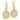 Pavé Diamond Drops in 14K Gold | 43177D
