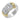 14K Gold and Sterling Silver, Multi-Pavé Diamond Ring