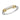14K Gold and Sterling Silver, Diamond Stackable Ring