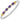 14K Gold and Sterling Silver, Amethyst and Diamond Stackable Bracelet | 4MM