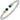 14K Gold and Sterling Silver, London Blue Topaz and Diamond Stackable Bracelet | 23695DLBT04