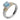 Diamond and Sky Blue Topaz Ring | 12927DSBT