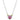 Diamond and Pink Topaz Heart Necklace | 80532DPZ/18